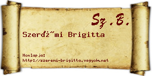 Szerémi Brigitta névjegykártya